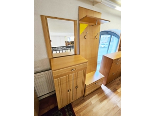 Garderobe mit Spiegel [4-teilig] buche (gebraucht)