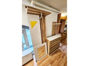 Garderobe [5-teilig] mit Spiegel buche (gebraucht)