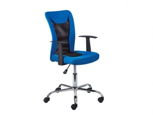 Bürostuhl Donny höhenverstellbar blau/schwarz