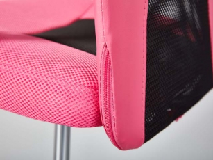 Bürostuhl &quote;Donny&quote; höhenverstellbar pink/schwarz