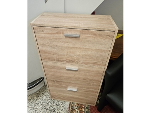 Garderobe [2-teilig] buche/silber (gebraucht)