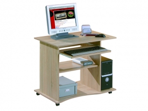 PC-Schreibtisch Durini mit Tastaturauszug sonoma-eiche (NEU)