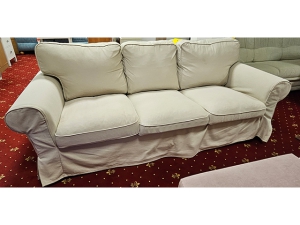 3-Sitzer Couch mit Bettkasten beige (gebraucht)