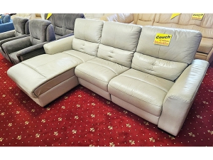 U-Couch mit zwei Bettkästen hellbraun (gebraucht)