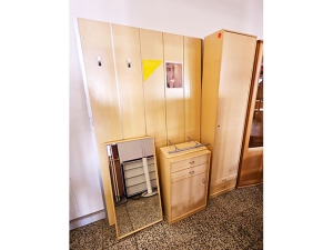 Garderobe [3-teilig] mit Spiegel buche (gebraucht)