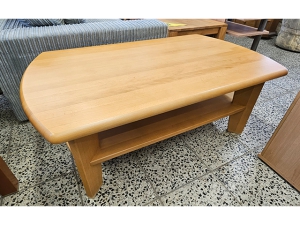 Italienische Stilmöbel Beistelltisch Selva quadratisch glänzend-cremeweiss (gebraucht)