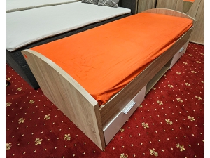 Einzelbett mit Matratze und Lattenrost buche (gebraucht)