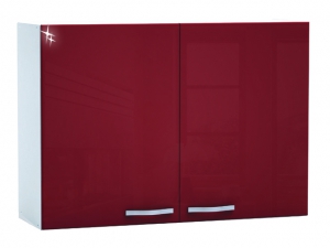 Küchenhängeschrank Cherry 491508 100cm hochglanz-rot/weiss