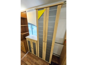 Garderobe mit Spiegel [2-teilig] eiche-rustikal (gebraucht)