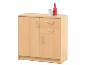 Kommode Optimus 3 buche 2-türig mit 2 Schubkästen