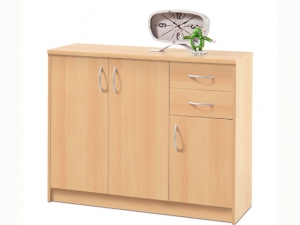 Kommode Optimus 5 buche 3-türig mit 2 Schubkästen