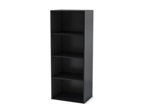 Bücherregal Polykub 496188 mit 3 Böden schwarz