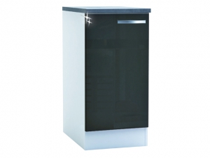 Küchenunterschrank Spicy 391800 40cm hochglanz-grau/weiss