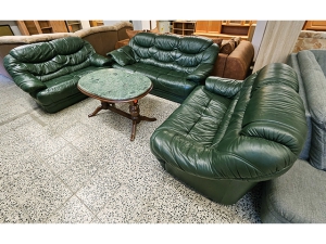 U-Couch mit Metallfüßen grau-meliert (gebraucht)