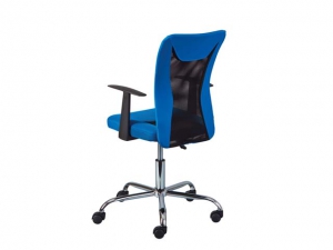 Bürostuhl Donny höhenverstellbar blau/schwarz