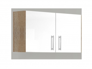 Küchenhängeschrank Santorin 103-100 100cm sonoma-eiche / hochglanz-weiss