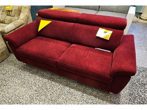 Leder TV-Sessel elektrisch verstellbar mit Heizung und Massagefunktion + Fußhocker schwarz (gebraucht)