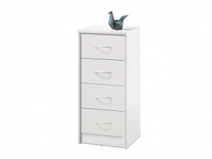 Kommode Optimus 10 weiss mit 4 Schubkästen