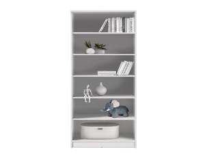 Bücherregal Optimus 16 weiss mit 5 Einlegeböden