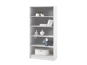 Bücherregal Optimus 18 weiss mit 4 Einlegeböden