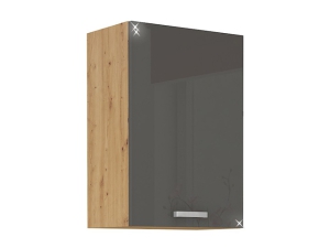 Küchenhängeschrank Artisan 50 G 50cm hochglanz-grau/artisan-eiche