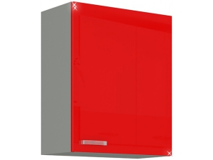 Küchenhängeschrank Rose 60 G 60cm hochglanz-rot/grau