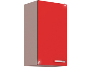 Küchenhängeschrank Rose 40 G 40cm hochglanz-rot/grau