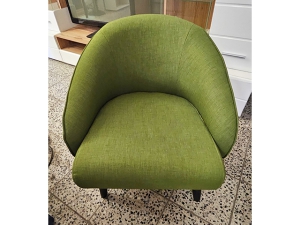 Schwingstuhl + Hocker buche/braun (gebraucht)