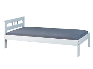 Einzelbett Fana kiefer weiss 90 x 200 cm inkl. Matratze und Rollrost