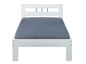 Einzelbett Fana kiefer weiss 90 x 200 cm inkl. Matratze und Rollrost