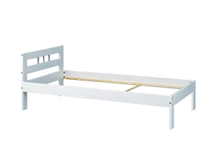 Einzelbett Fana kiefer weiss 90 x 200 cm inkl. Matratze und Rollrost