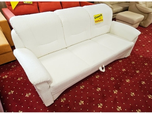 2-Sitzer Couch mit Schlaffunktion + Bettkasten grün (gebraucht)