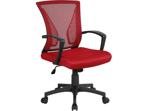 Bürostuhl Mash höhenverstellbar + Wippfunktion rot ergonomisch