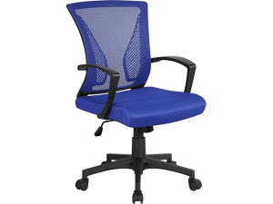 Bürostuhl Mash höhenverstellbar + Wippfunktion blau ergonomisch